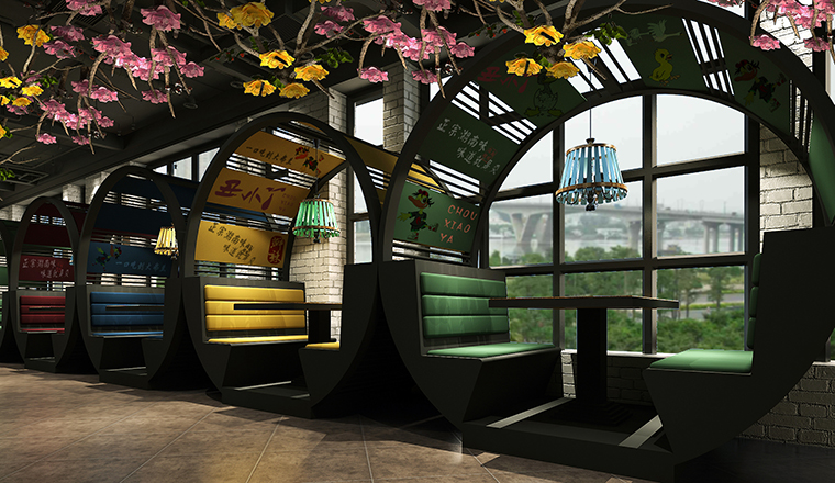 面積小的快餐店如何去設計呢？